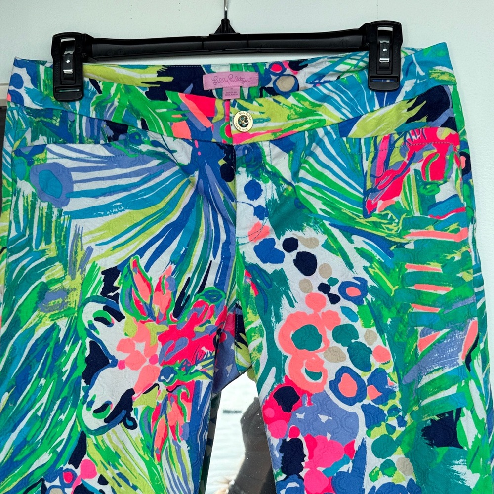 Lilly Pulitzer Multicolor Tropical Print Pants